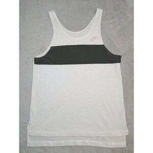 Vintage Nike Tank Top Shirt Sheer Stripe Basketball White (See Description)